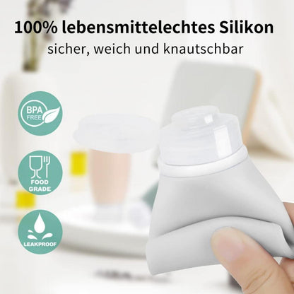 100ml Silikon Reiseflaschen Set 4er-Pack Auslaufsicher