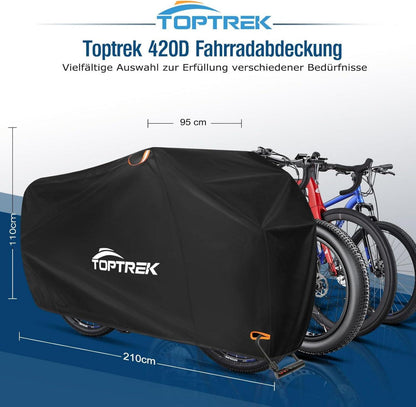 Toptrek Fahrradabdeckung wasserdicht 420D Oxford-Gewebe