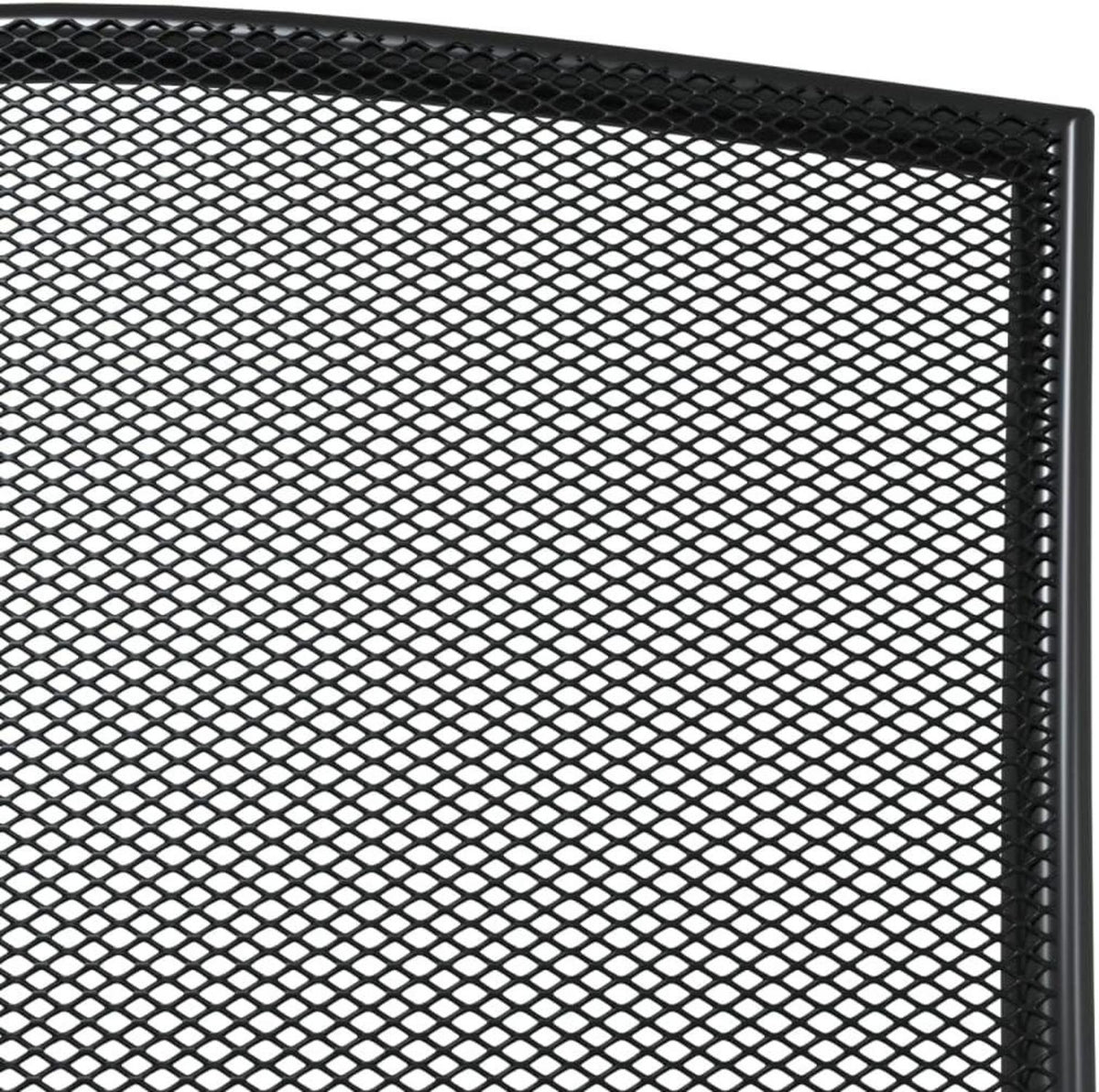 vidaXL Gartenmöbel Set 7-TLG. Tisch 6 Stühle Stapelbar Anthrazit Stahl