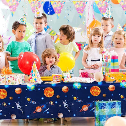 Astronauten Tischdecke Geburtstag Party Wasserdicht 130x220cm
