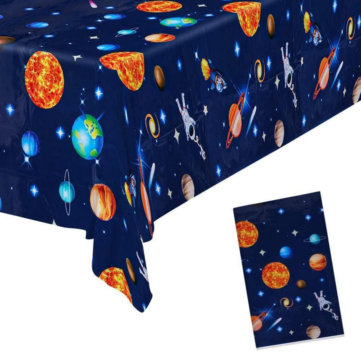 Astronauten Tischdecke Geburtstag Party Wasserdicht 130x220cm