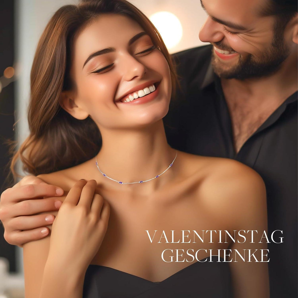 Halskette Damen 925 Silber vergoldet mit Geburtsstein