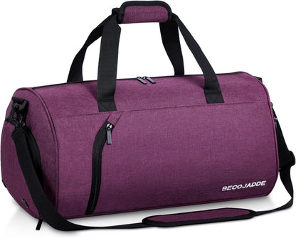 Sporttasche 35L mit Schuh- und Nassfach, wasserdicht, lila