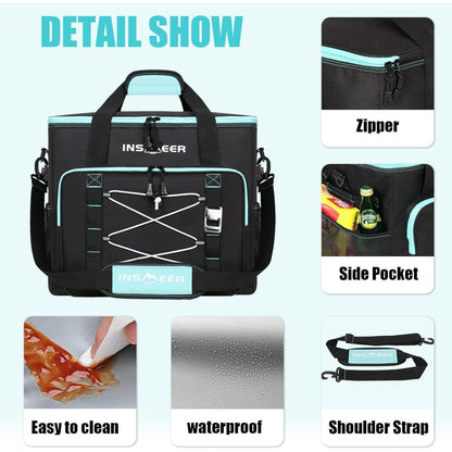 Kühltasche 55L – Groß, Faltbar & Auslaufsicher für Picknick & Camping