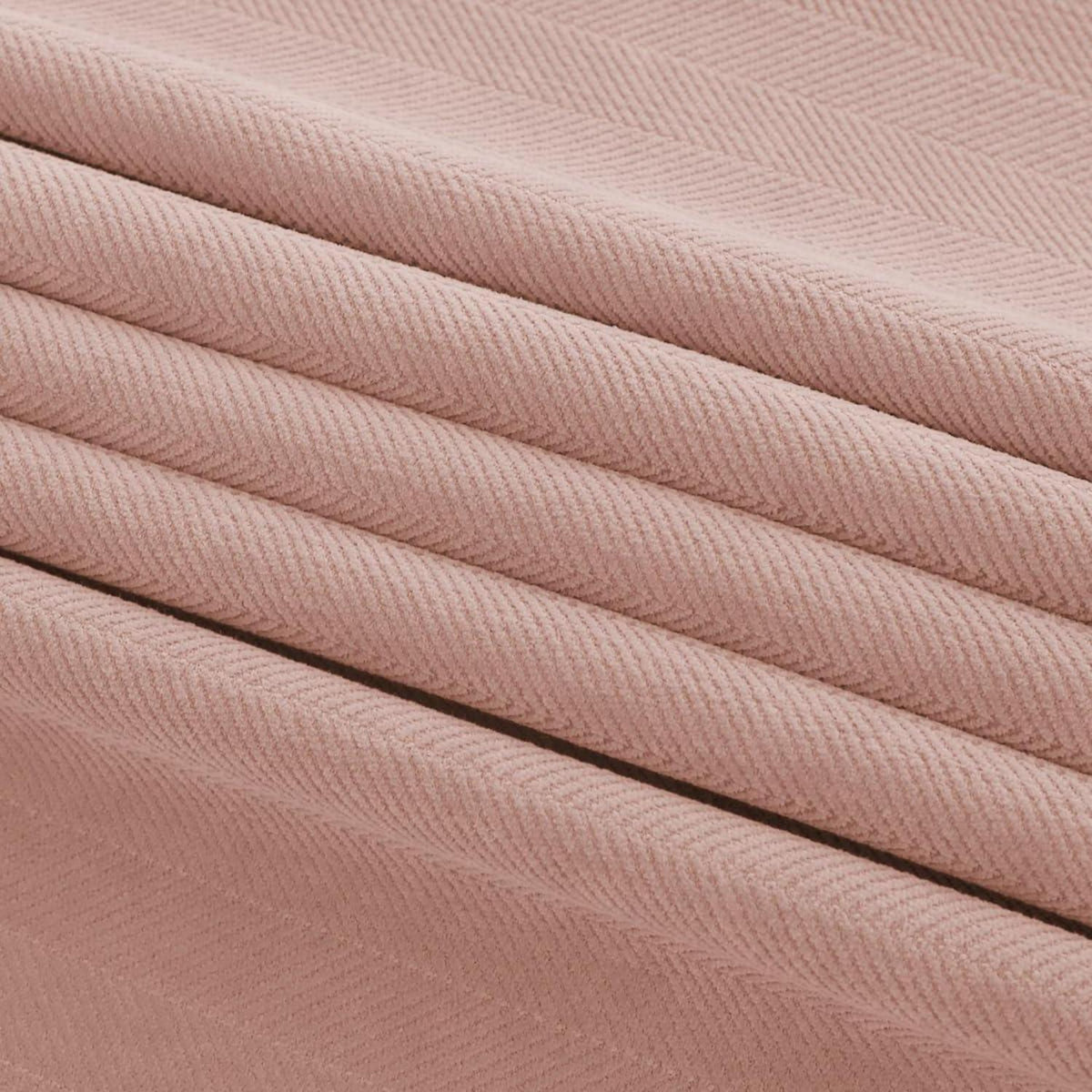 Bettläufer Chenille Koralle Rosa 260x50cm Modern