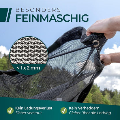 Feinmaschiges Anhängernetz 3x6m mit Gummizug – Ladungssicherung