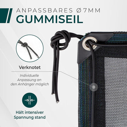 Feinmaschiges Anhängernetz 3x6m mit Gummizug – Ladungssicherung