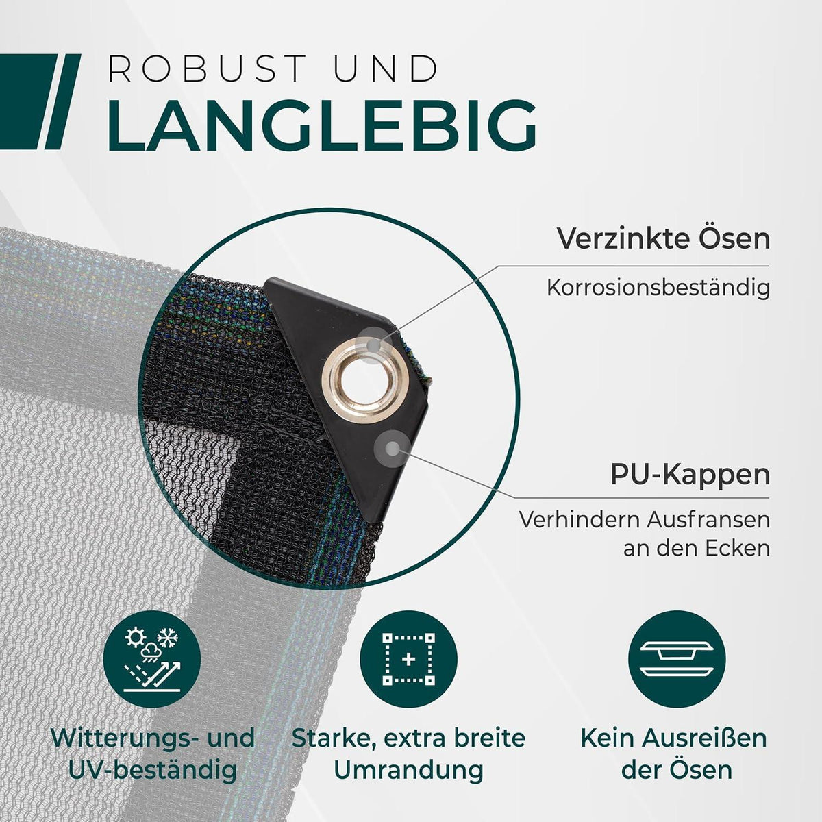 Feinmaschiges Anhängernetz 3x4,5m – Ladungssicherung mit Gummizug