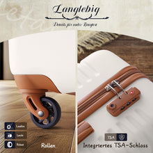 COOLIFE Koffer Set 3-tlg: Groß, Reisetasche & TSA-Schloss