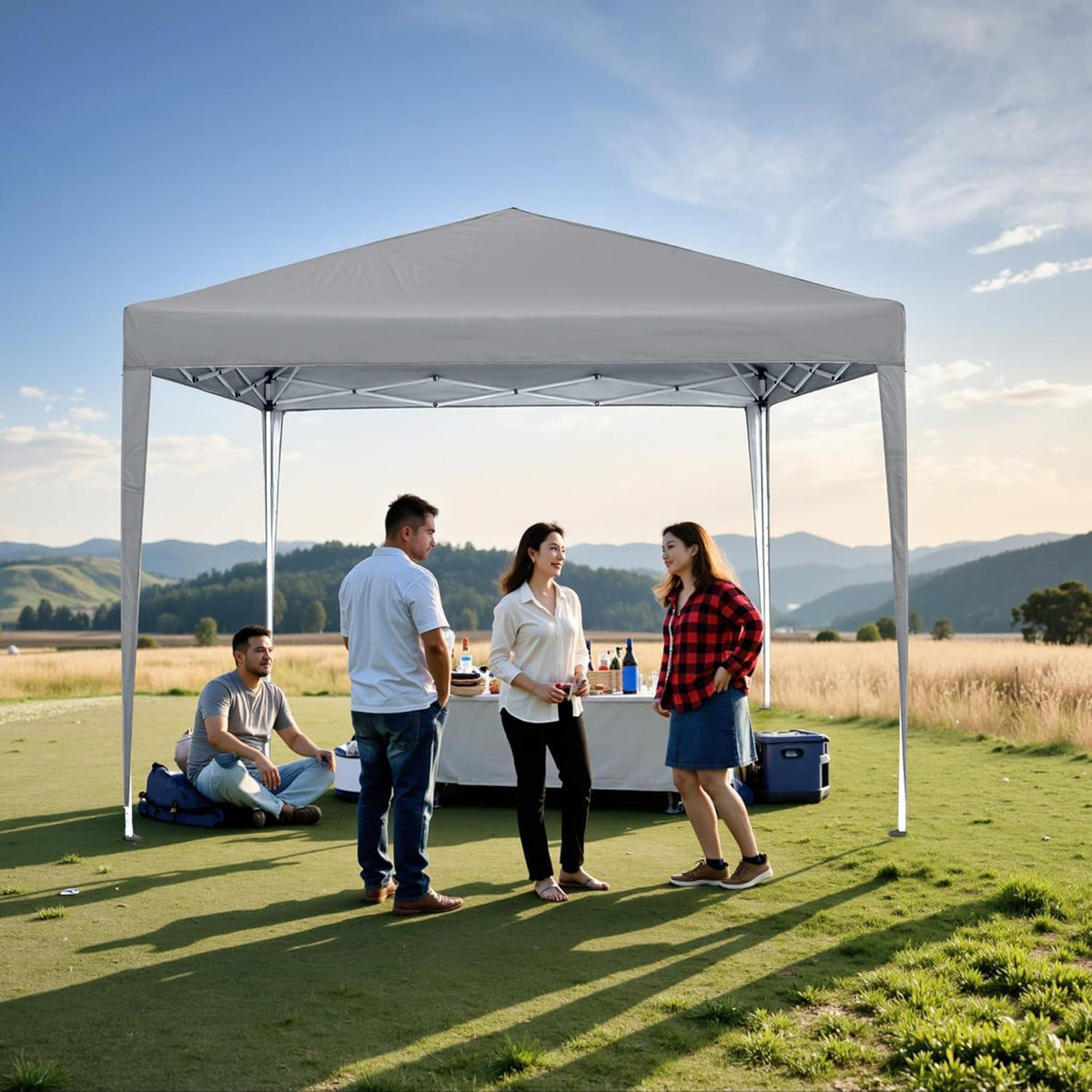 3x3 Faltpavillon Wasserdicht – Partyzelt für Garten & Events
