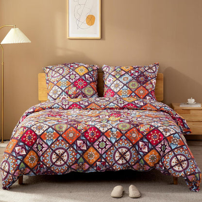 Bettwäsche-Set 220x240 cm Baumwolle Renforcé Bunt Böhmen Paisley