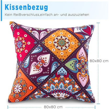 Bettwäsche-Set 200x220 Baumwolle Renforcé, Bunt Böhmen Paisley