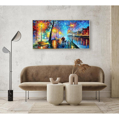 Malen nach Zahlen Landschaft xxl – DIY Handgemaltes Bild 40x80cm