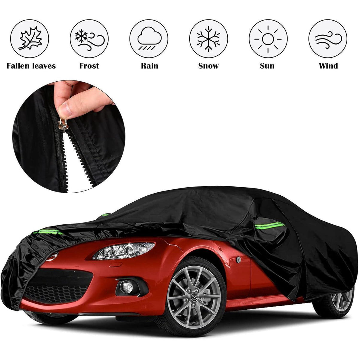 Wasserdichte Autoabdeckung für Mazda Miata/MX-5 1998-2025