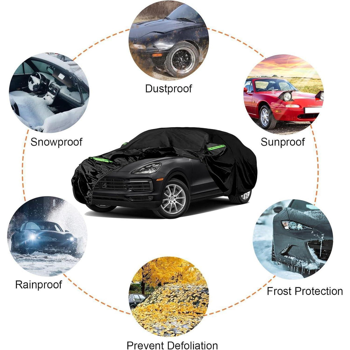 Wasserdichte Autoabdeckung für Porsche Cayenne 2009-2025