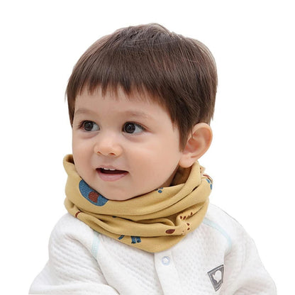 Kinder Schlauchschal Baumwolle Jersey Gelb 0-8 Jahre