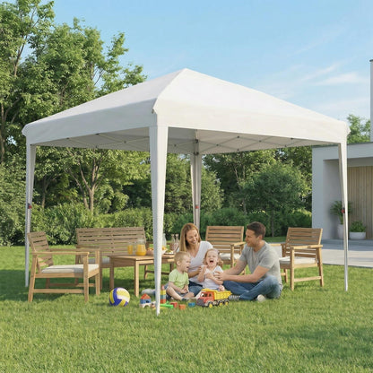 3x3m Faltpavillon wasserdicht mit 4 Seitenteilen – Partyzelt & Gartenpavillon