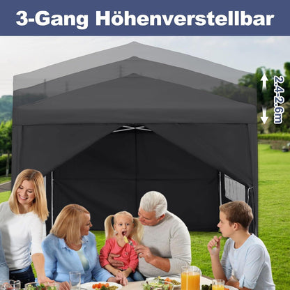 3x3 Faltpavillon Wasserdicht – Partyzelt für Garten & Events