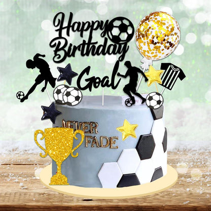 Fußball Tortendeko Kuchentopper Set Kindergeburtstag Party