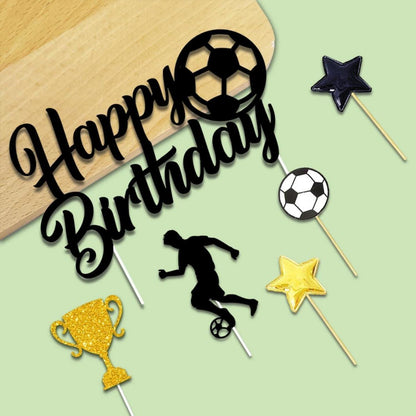 Fußball Tortendeko 28 Stück Kuchentopper Geburtstag Kinder Party Deko