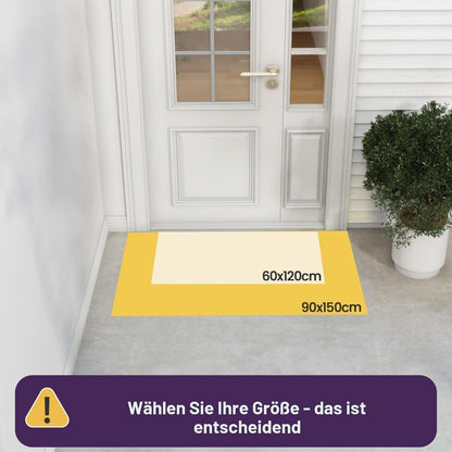 Fußmatte Outdoor Braun 90x150 cm - Wetterfest & Rutschfest