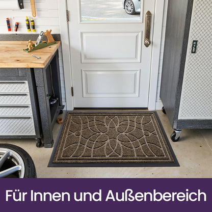 Fußmatte Outdoor Braun 90x150 cm - Wetterfest & Rutschfest