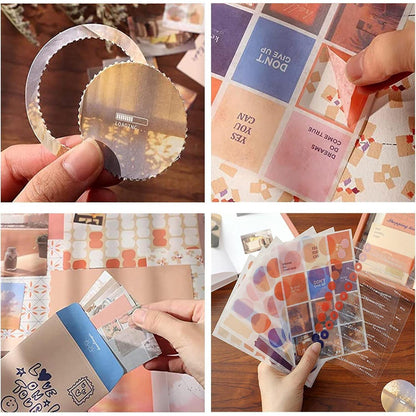 Vintage Scrapbook Set mit Notizbuch & Zubehör – DIY Geschenk