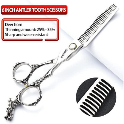 Professionelle Friseurschere 6 Zoll Edelstahl 3-teiliges Set