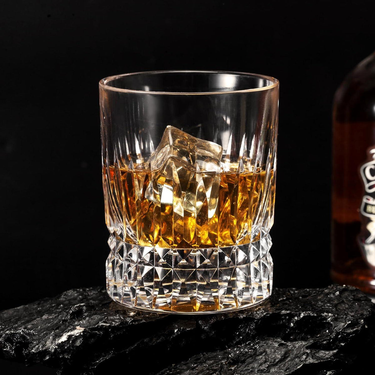 Kristall Whisky Gläser mit Diamantschliff in Geschenkbox