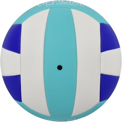 Wasserfester Volleyball Größe 5 mit Pumpe, Hellblau