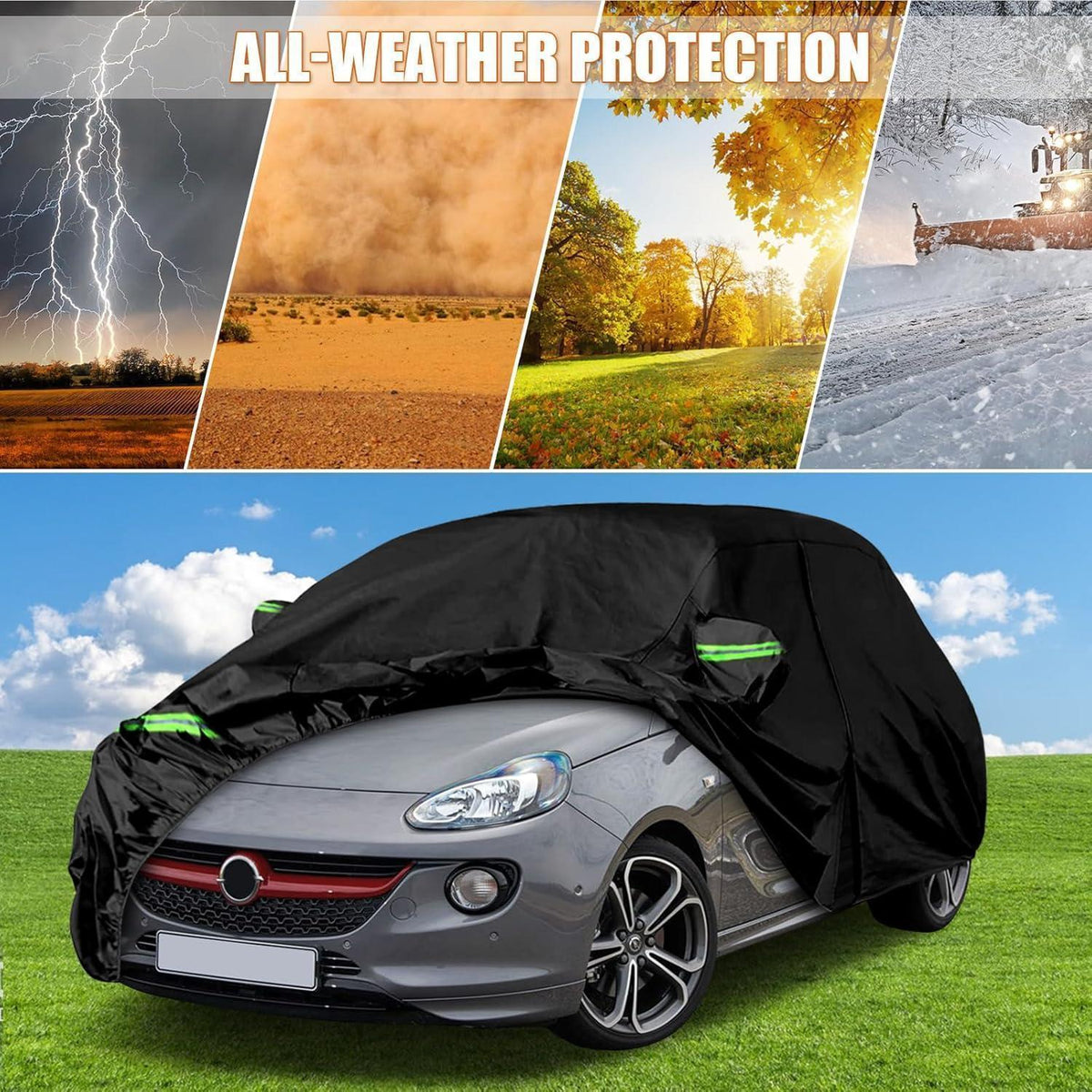 Wasserdichte Autoabdeckung für Opel Adam 2012-2019