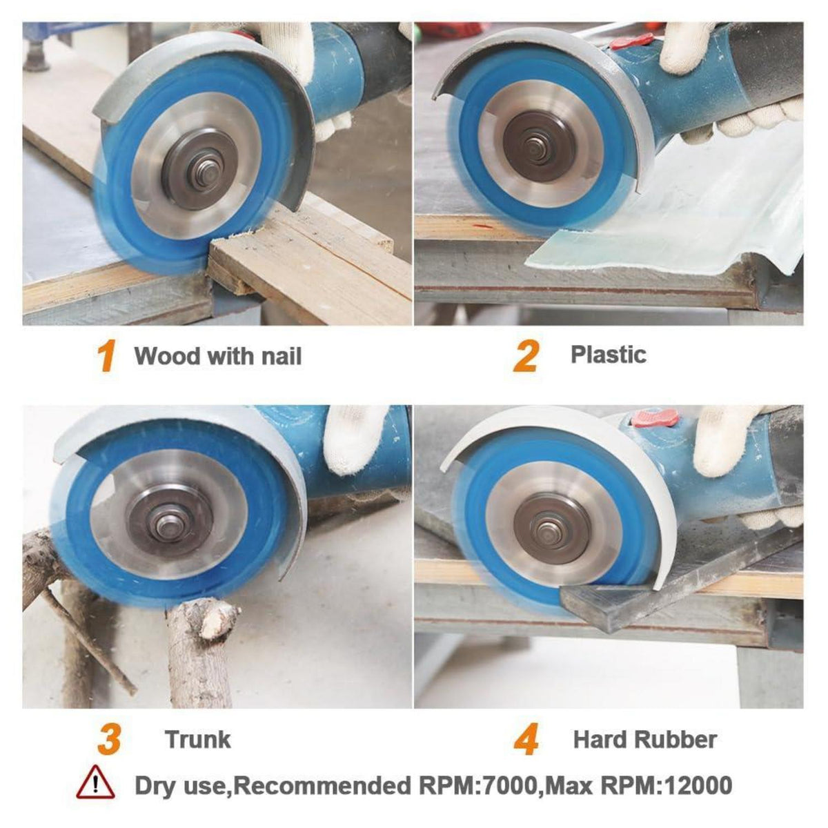 Hartmetall-Trennscheiben 125mm 5er-Set für Holz & Kunststoff
