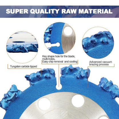 Trennscheiben 125mm Hartmetall für Holz, Wurzeln, Gummi, Kunststoff (2 Stk.)
