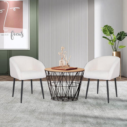 Mingone Loungesessel 2er Set – Modern & Bequem mit Lammwolle