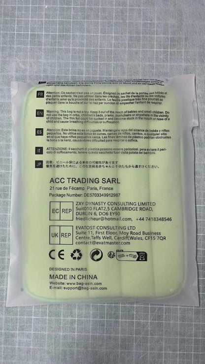 13,3 Zoll Laptop Hülle Tasche Sleeve Schutzhülle MacBook Air Pro iPad Pro 12,9 HP Dell Lenovo Asus - Grün