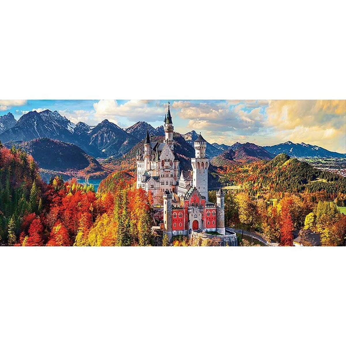 Diamantmalerei Berge Neuschwanstein 110x50 cm Vollbild