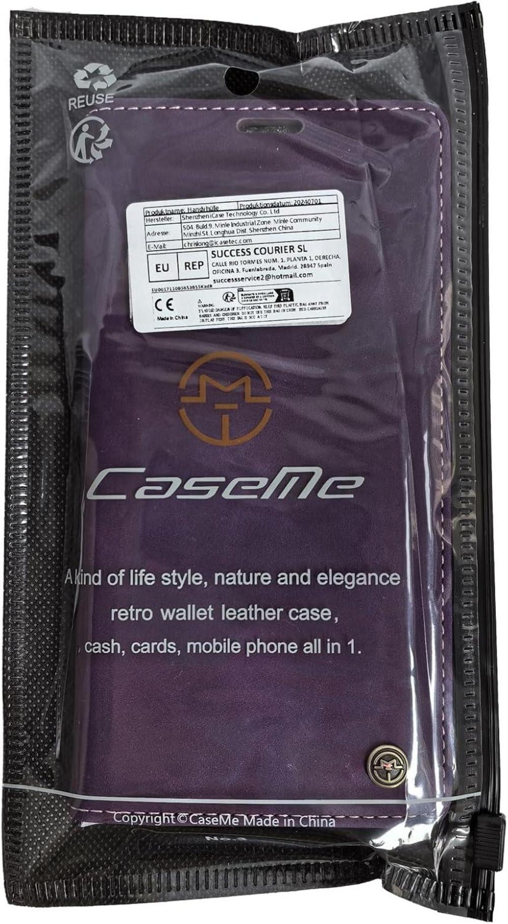 Samsung Galaxy S23 5G Hülle Lila Premium Leder RFID Schutzhülle Flip Case