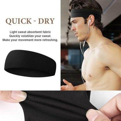 URAQT Sport Stirnband Set 4 Stück für Damen und Herren