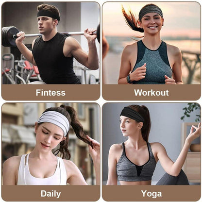 URAQT Sport Stirnband Set 4 Stück für Damen und Herren