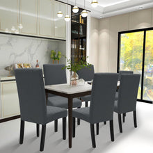 Stretch Stuhlhussen 4er Set Dunkel Grau – Esszimmer & Bankett