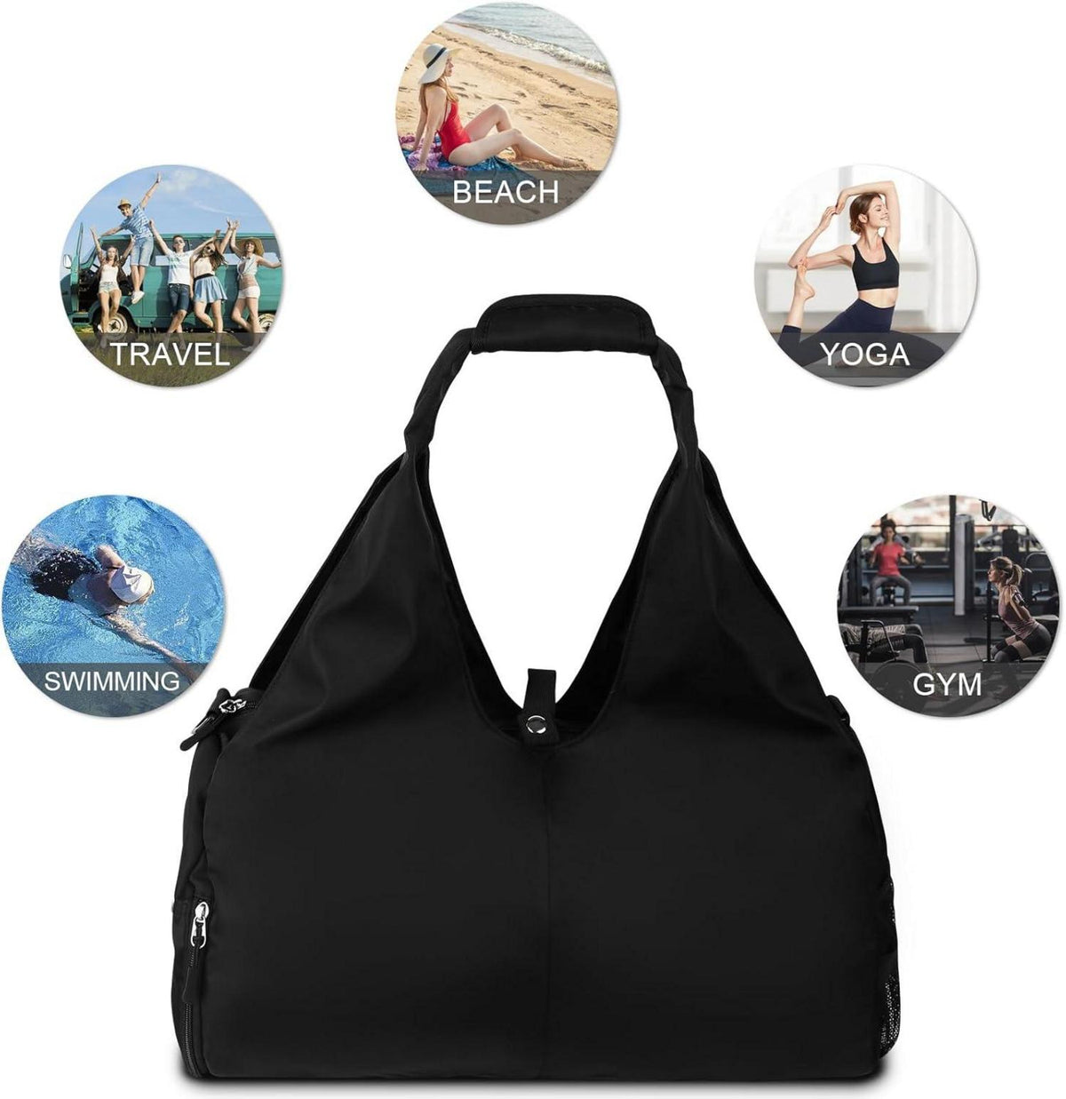 Sporttasche Damen Yogatasche mit Schuhfach