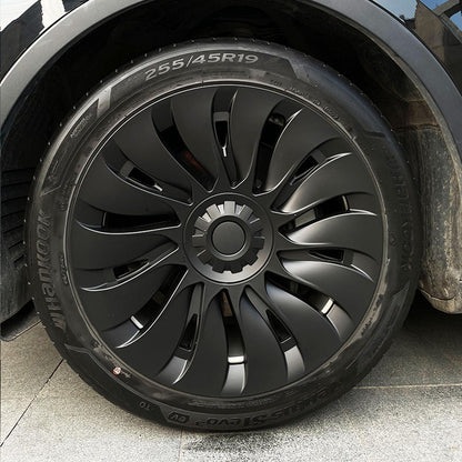 Radabdeckung Tesla Model Y 19 Zoll Matt Schwarz (4-TLG)