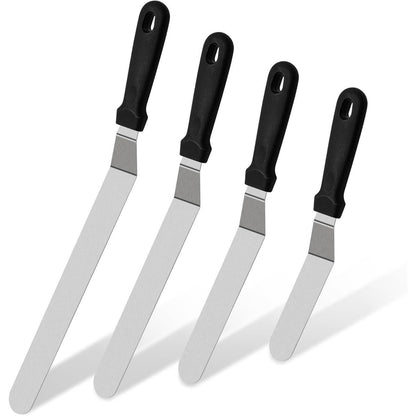 4er Set Winkelpaletten Edelstahl für Torten & Kuchen