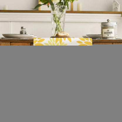 Tischläufer Blumen Gelb Dahlie Sommer 40x140 cm