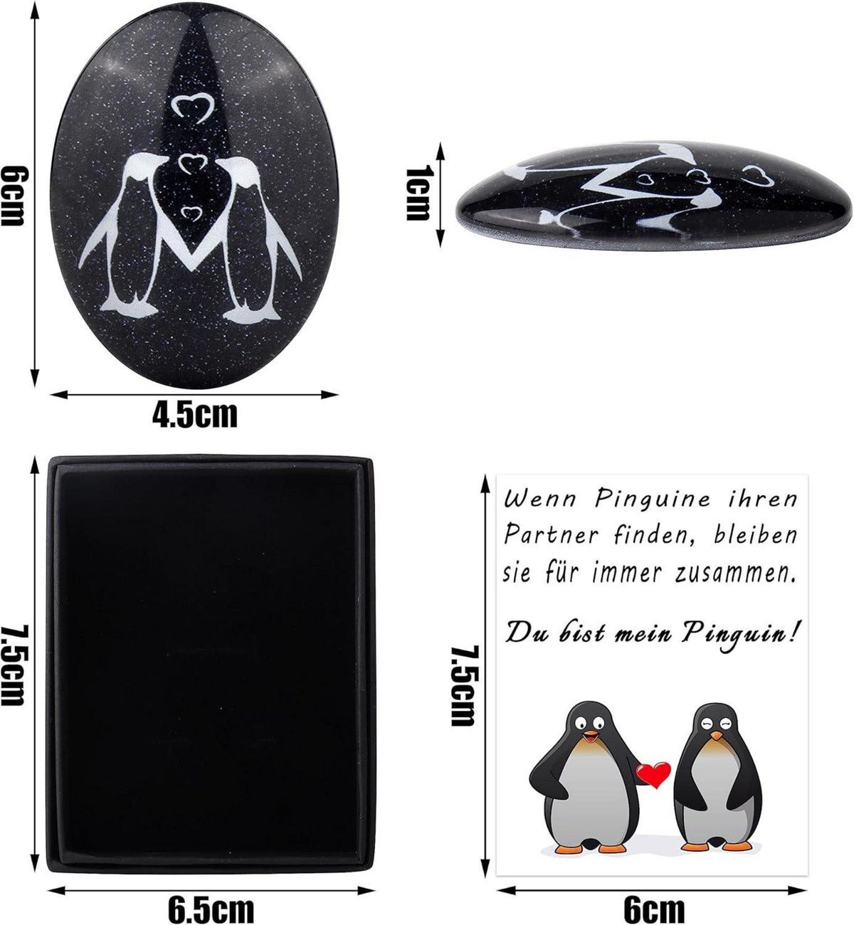 Pinguin Partner Geschenk Treue Hochzeit Jahrestag Valentinstag