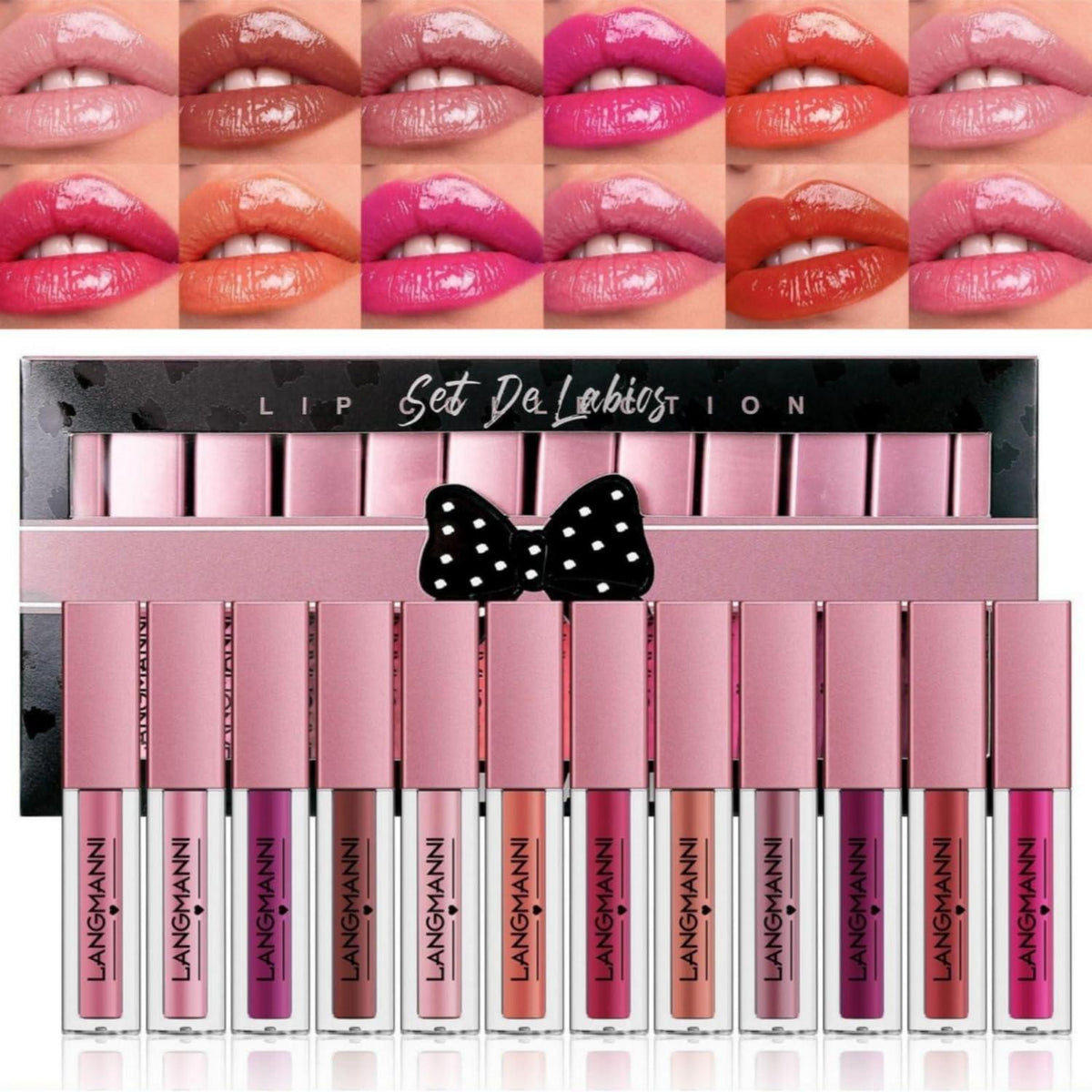 12er Lipgloss Set – Langanhaltend & Feuchtigkeitsspendend
