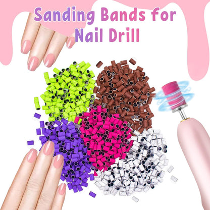 100 Stück Schleifhülsen Nagelfräser 150er Körnung für Gelnägel Pediküre Maniküre