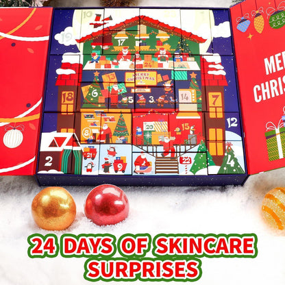 BODY & EARTH Wellness Adventskalender für Frauen mit 24 SPA Produkte Geschenkset
