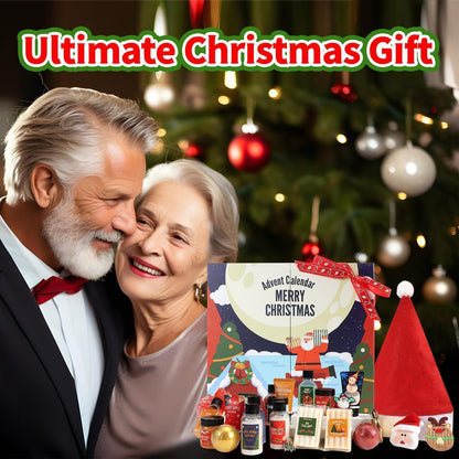 BODY & EARTH Wellness Adventskalender für Frauen mit 24 SPA Produkte Geschenkset