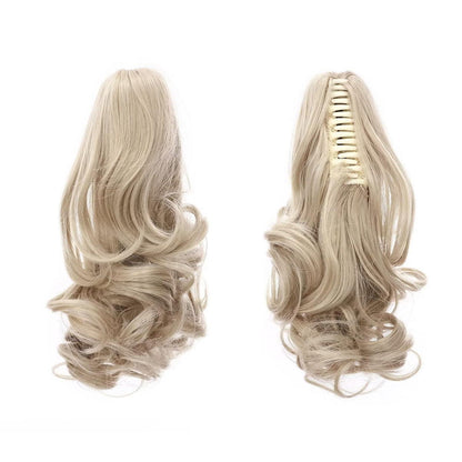 30cm Welliger Pferdeschwanz Haarteil Blond Haarverlängerung